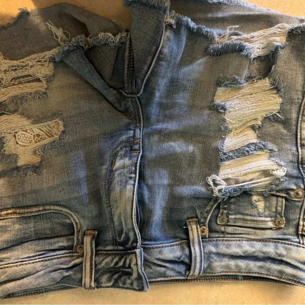 All American eagle jean shorts!
